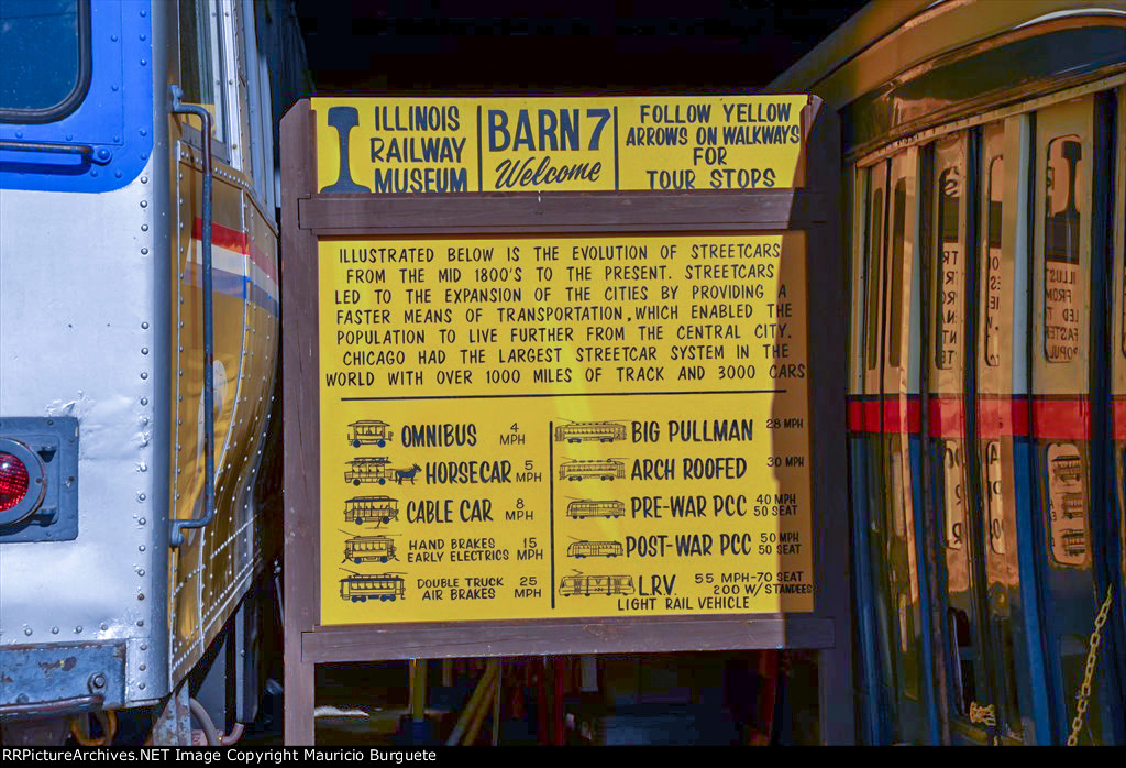 Illinois Railway Museum Barn 7 Streetcars